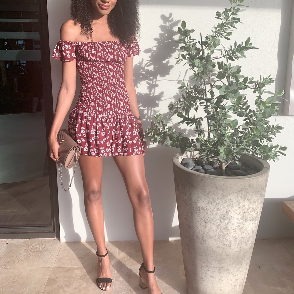 Zara ruched mini dress